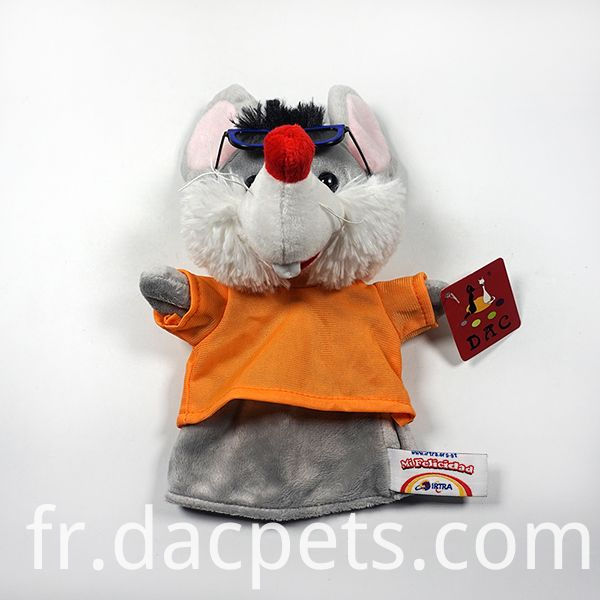 marionnette à main de souris avec t-shirt mouse hand puppet with t-shirt